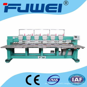 6 heads flat embroidery machine